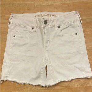 American Eagle Outfitters Women's White Denim Shorts